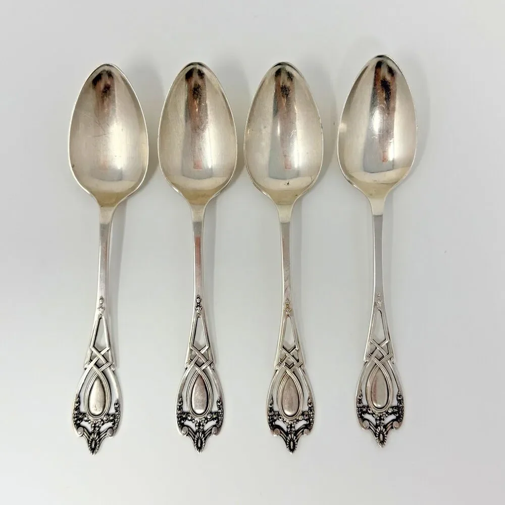 Rogers Lunt & Bowlen Monticello Sterling Silver Teaspoons Set of 4 77g